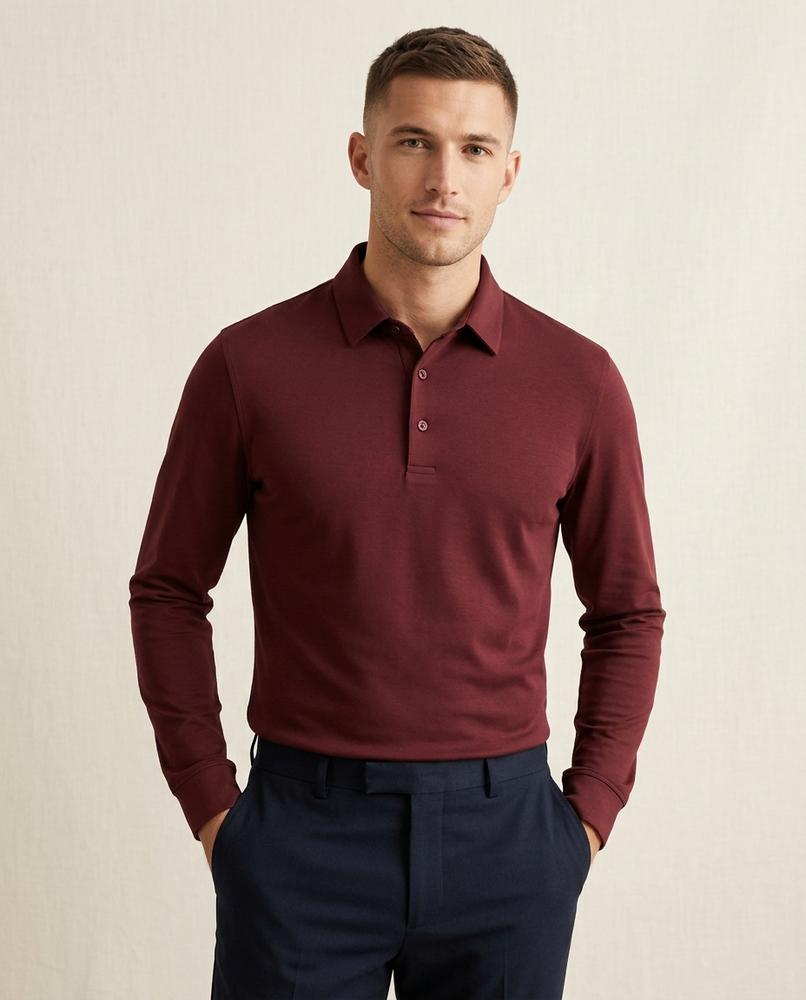 Lands Fashion - Mekik | Long-Sleeve Collared Shirt Men