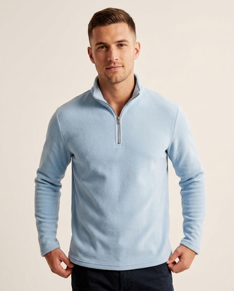 Lands Fashion - Vewid | Half-Zip Wool-Lined Sweater Men
