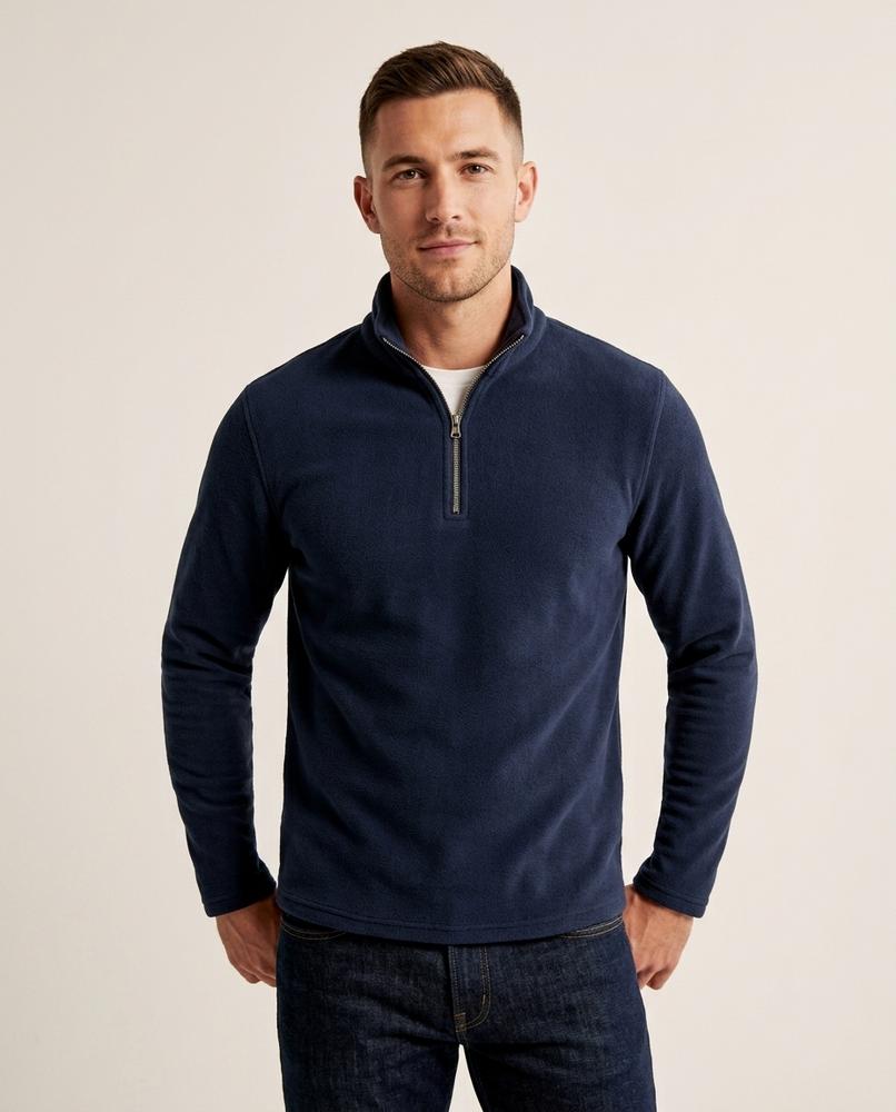 Lands Fashion - Vewid | Half-Zip Wool-Lined Sweater Men