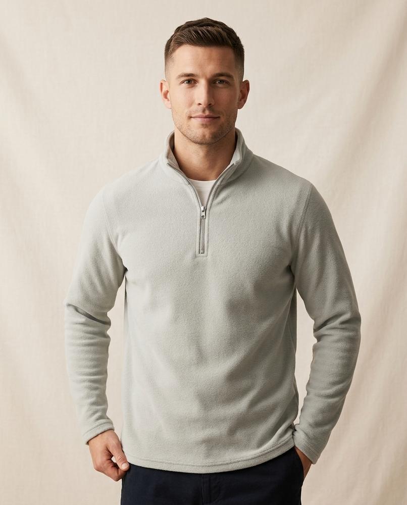 Lands Fashion - Vewid | Half-Zip Wool-Lined Sweater Men