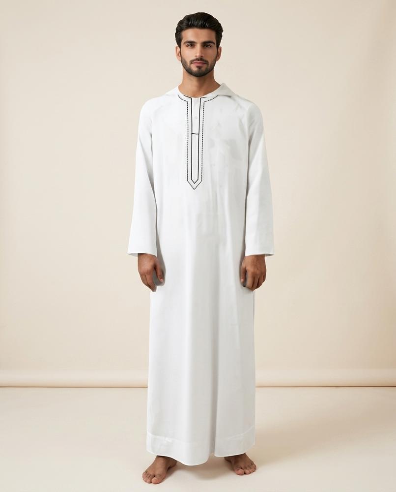 Lands Fashion - Covak | Hooded Embroidered Tunic Men