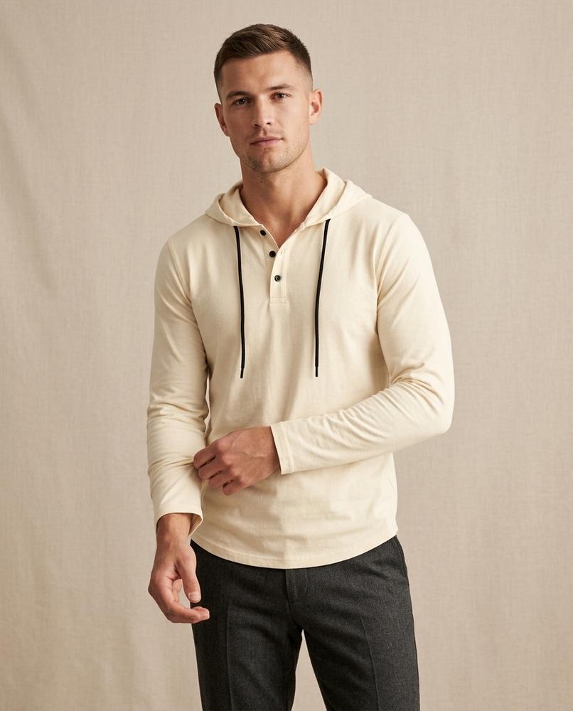 Lands Fashion - Luzev | Buttoned Long-Sleeved Hoodie Men