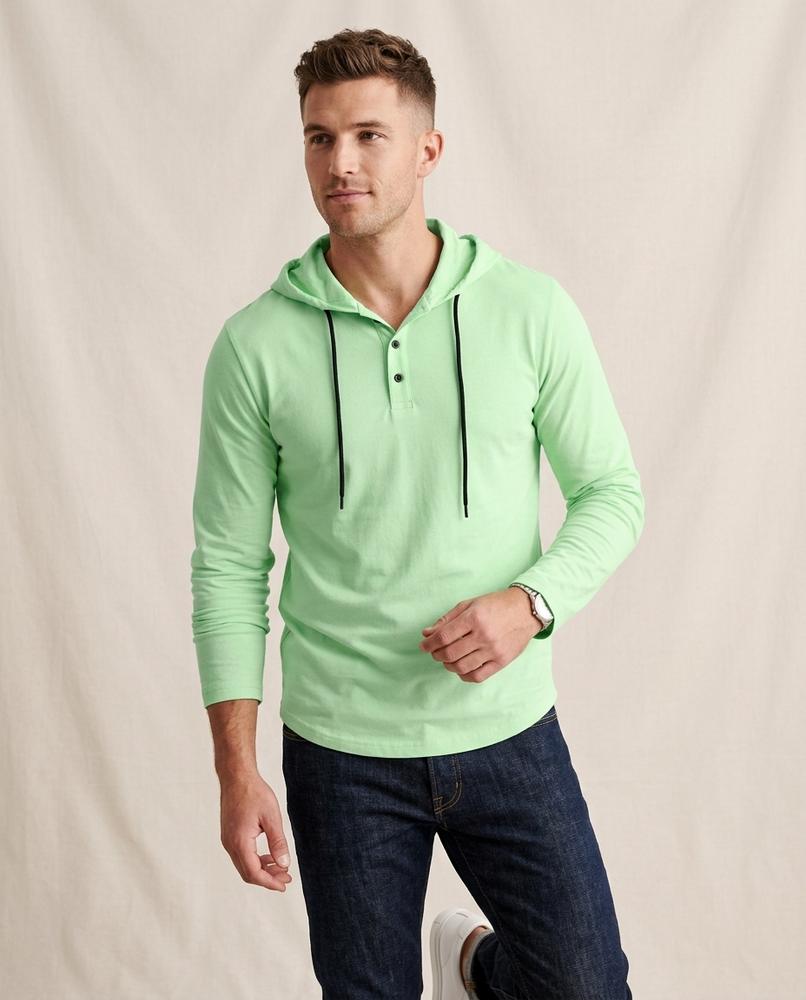 Lands Fashion - Luzev | Buttoned Long-Sleeved Hoodie Men