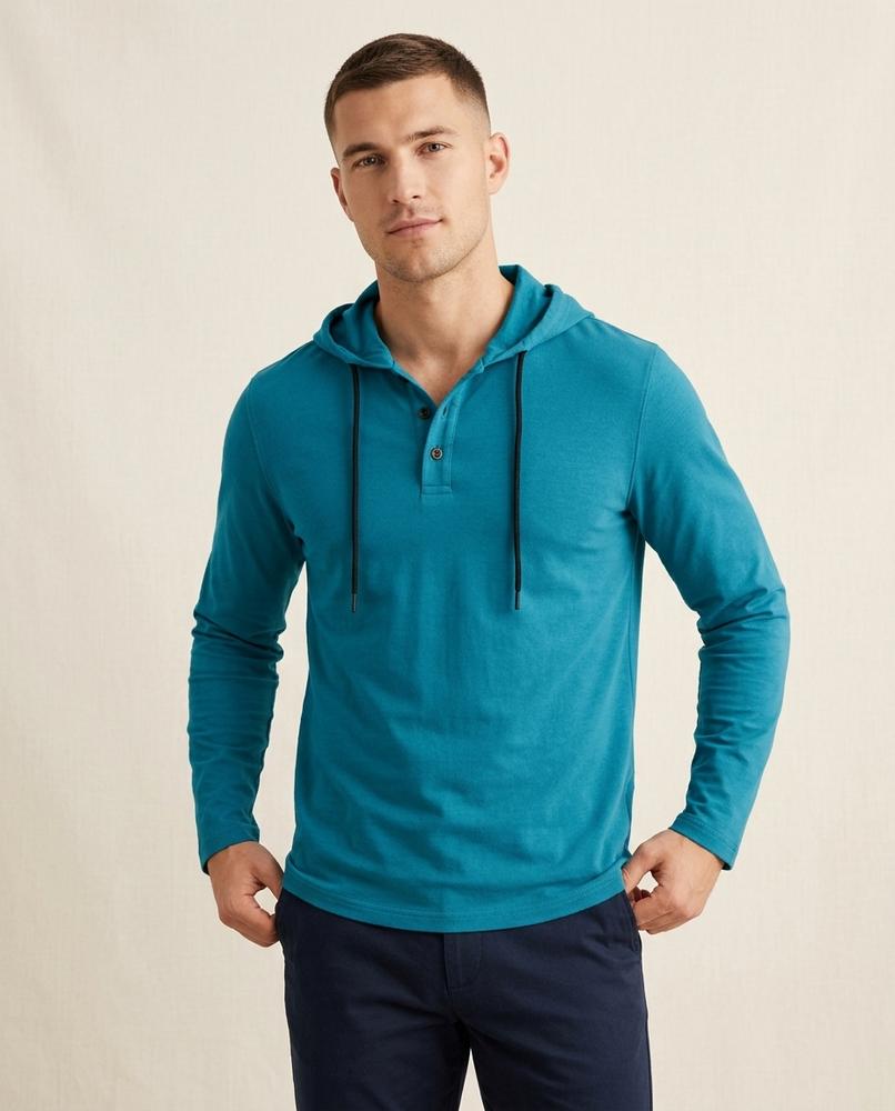 Lands Fashion - Luzev | Buttoned Long-Sleeved Hoodie Men
