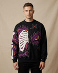 Lands Fashion - Cefun | Appliquéd Relaxed Fit Sweatshirt Unisex