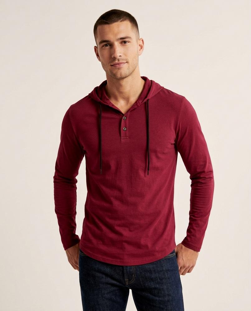 Lands Fashion - Luzev | Buttoned Long-Sleeved Hoodie Men