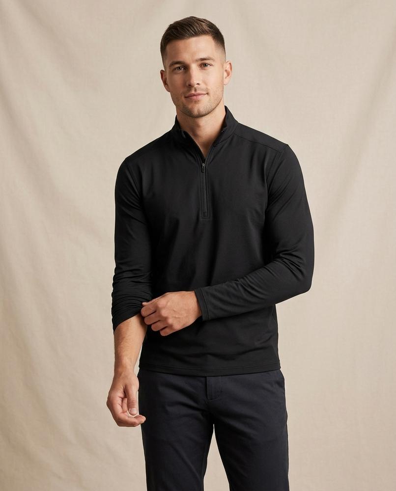 Lands Fashion - Rirot | Quarter-Zip Merino Wool Sweater Men