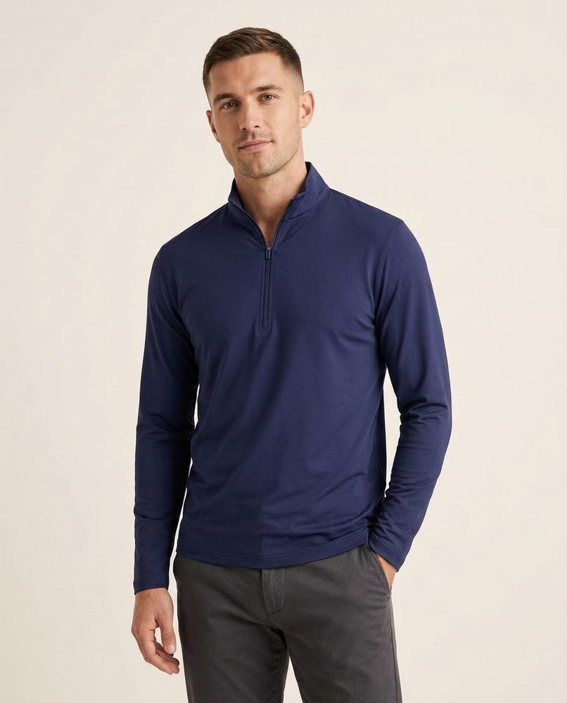 Lands Fashion - Rirot | Quarter-Zip Merino Wool Sweater Men