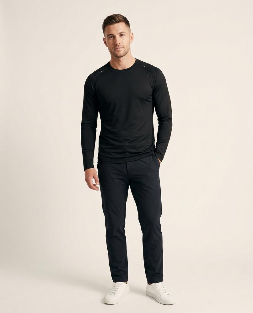 Lands Fashion - Aikak | Long-Sleeved Crewneck T-Shirt Men