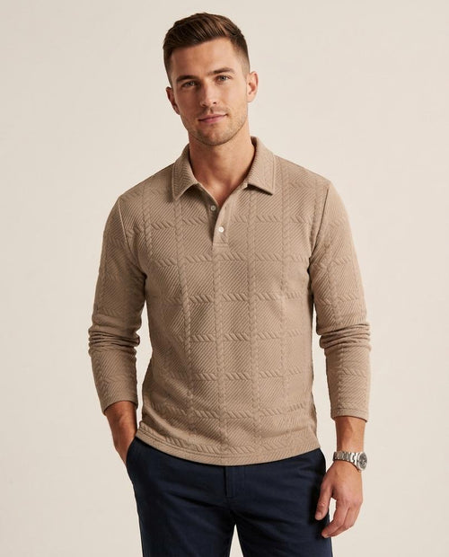 Lands Fashion - Aenet | Textured Long-Sleeved Sweater Men