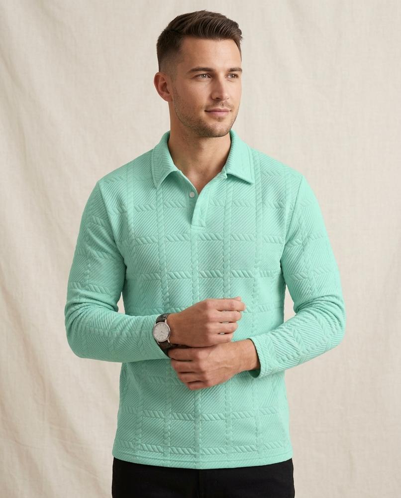 Lands Fashion - Aenet | Textured Long-Sleeved Sweater Men