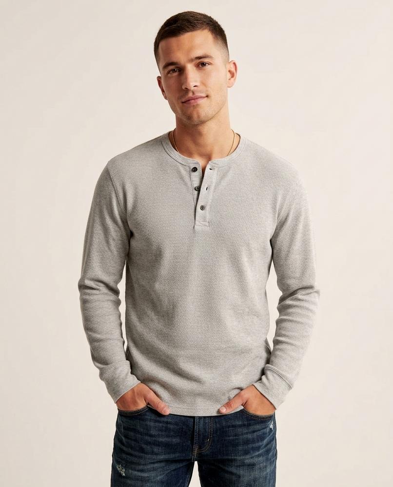 Lands Fashion - Nugas | Waffle-Knit Buttoned-Placket Shirt Men