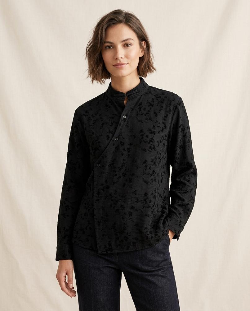 Lands Fashion - Towun | Asymmetrical Jacquard Blouse Women