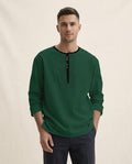 Lands Fashion - Lihot | Henley Neck Long-Sleeved Tunic Men