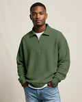 Lands Fashion - Kenar | Waffle-Knit Quarter-Zip Sweater Men