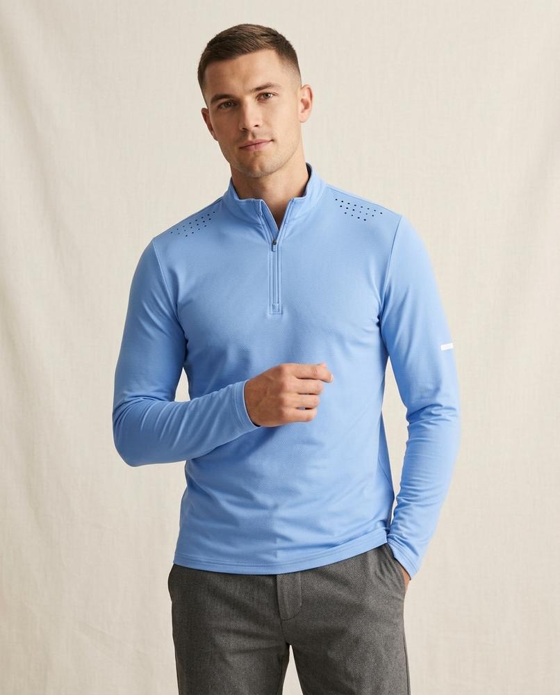 Lands Fashion - Tedad | Quarter-Zip Perforated Shirt Men