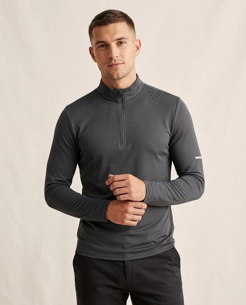 Lands Fashion - Tedad | Quarter-Zip Perforated Shirt Men
