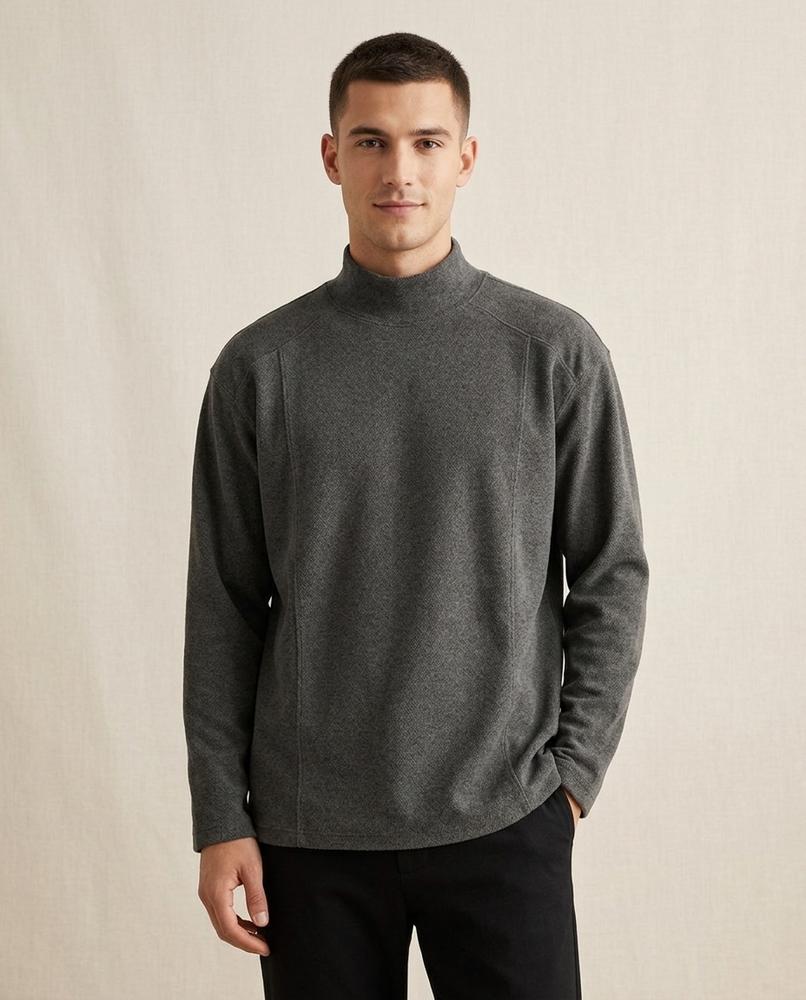 Lands Fashion - Eigam | High-Neck Structured Sweatshirt Men