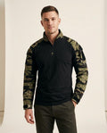 Lands Fashion - Kuvik | Quarter-Zip Camouflage Shirt Men