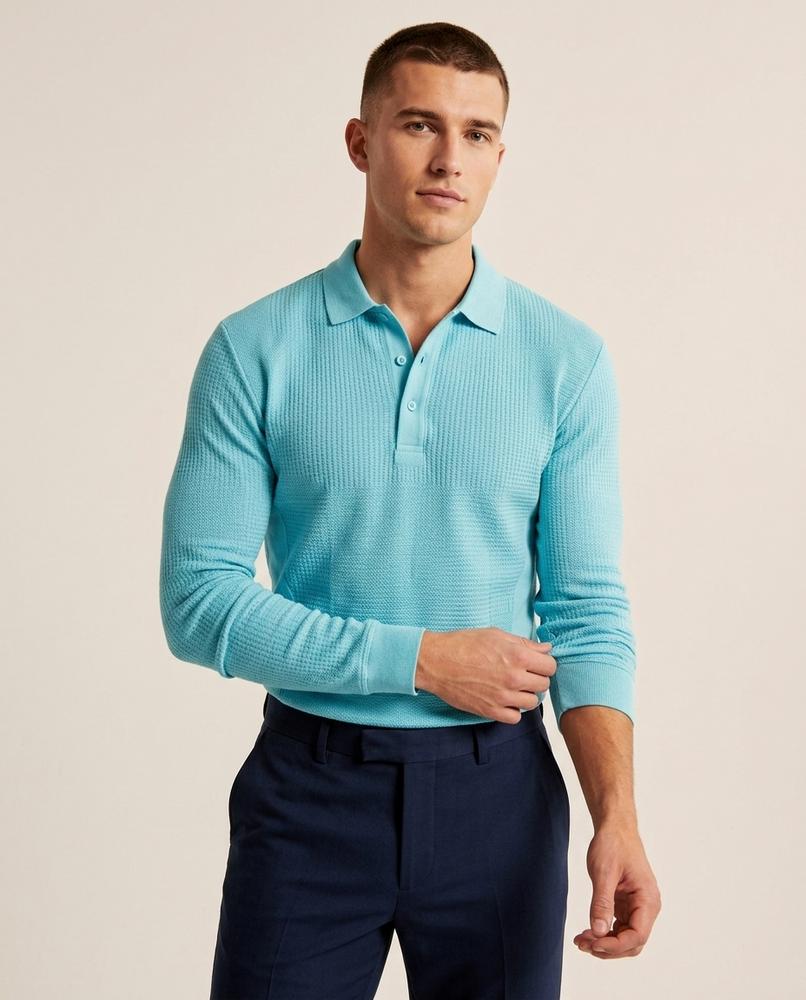 Lands Fashion - Kakuk | Waffle-Knit Slim-Fit Sweater Men