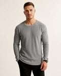 Lands Fashion - Nituk | Waffle-Knit Crewneck Sweater Men