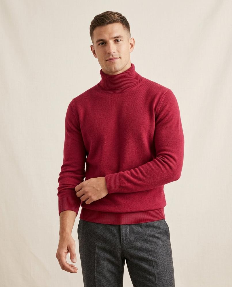 Lands Fashion - Rimot | Fine-Knit Slim-Fit Turtleneck Sweater Men