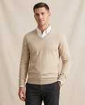 Lands Fashion - Vuwok | Fine-Knit V-Neck Sweater Men