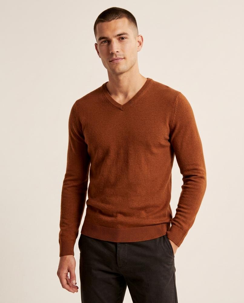 Lands Fashion - Vuwok | Fine-Knit V-Neck Sweater Men