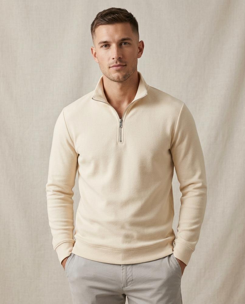 Lands Fashion - Sotik | Quarter-Zip Stand-Collar Sweatshirt Men