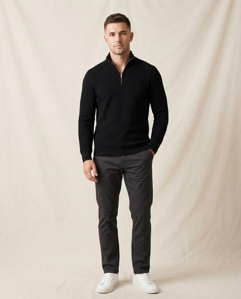 Lands Fashion - Sotik | Quarter-Zip Stand-Collar Sweatshirt Men