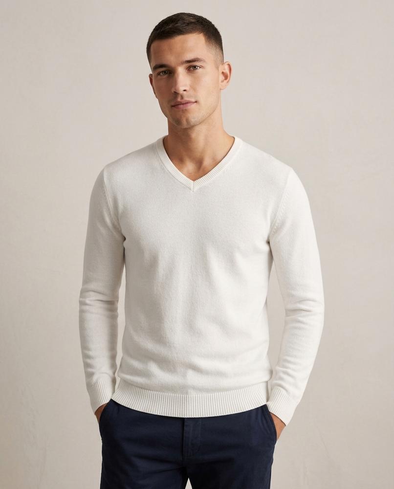 Lands Fashion - Vuwok | Fine-Knit V-Neck Sweater Men