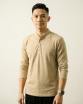 Lands Fashion - Zufer | Band-Collar Textured Shirt Men