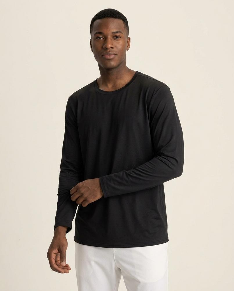 Lands Fashion - Kevon | Long-Sleeved Round-Neck T-Shirt Men