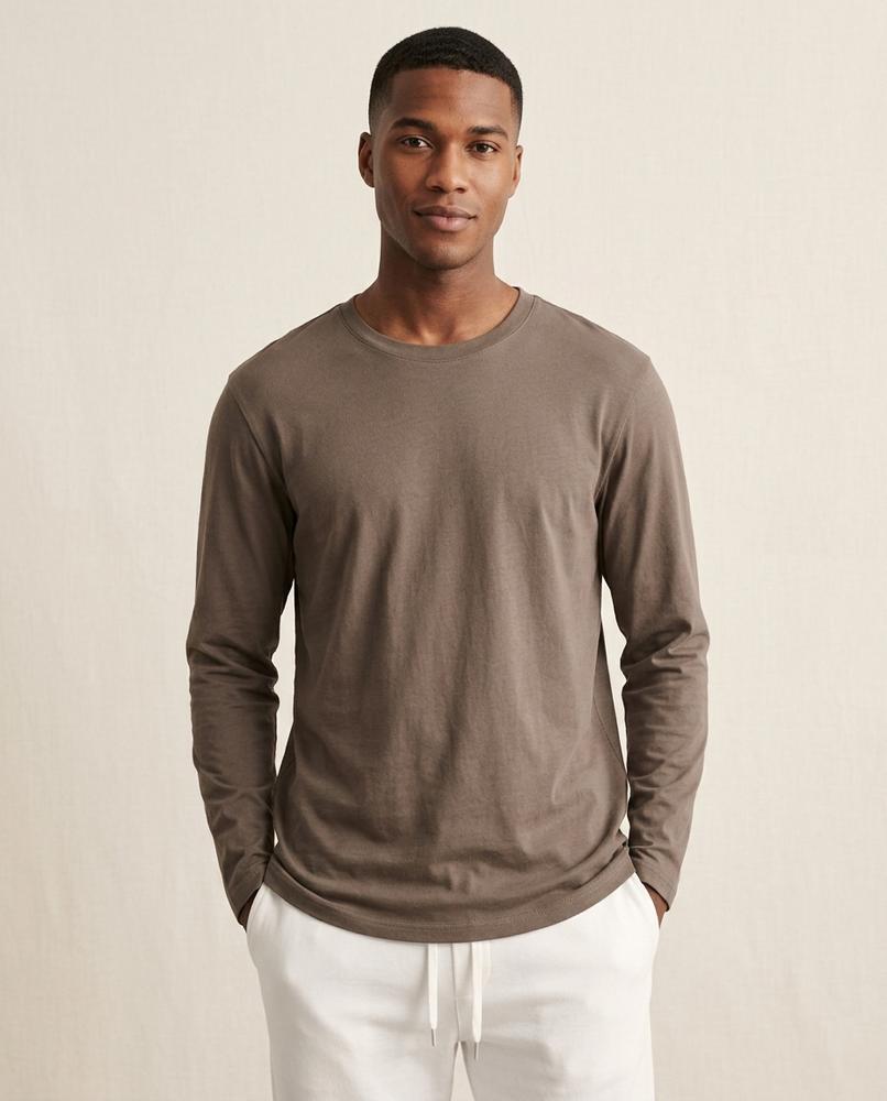 Lands Fashion - Kevon | Long-Sleeved Round-Neck T-Shirt Men