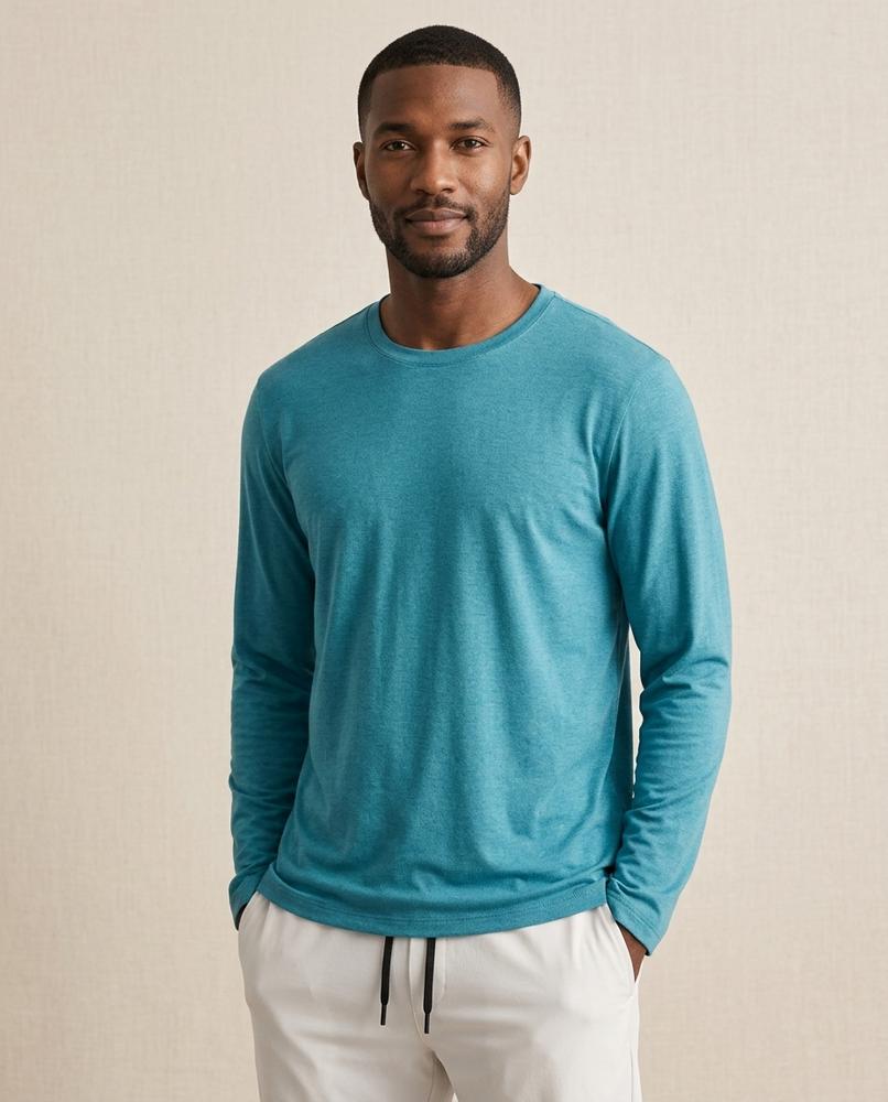 Lands Fashion - Kevon | Long-Sleeved Round-Neck T-Shirt Men