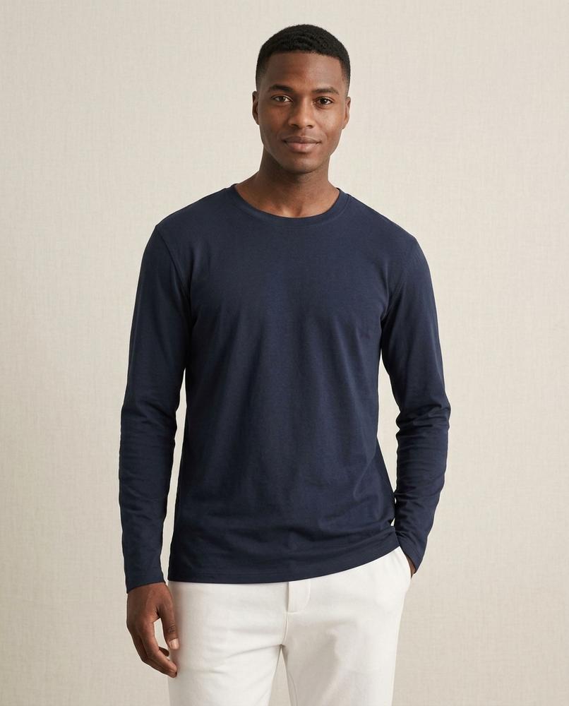 Lands Fashion - Kevon | Long-Sleeved Round-Neck T-Shirt Men