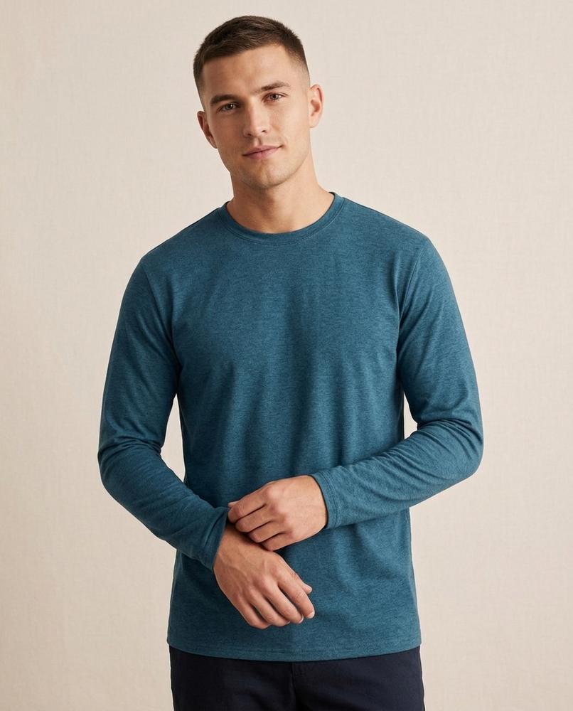 Lands Fashion - Kevon | Long-Sleeved Round-Neck T-Shirt Men