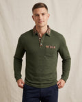 Lands Fashion - Tesak | Quilted Contrast-Trim Sweater Men