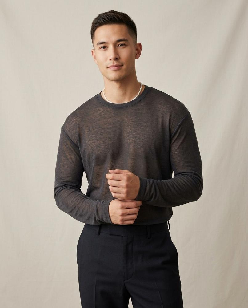 Lands Fashion - Vipok | Sheer Long-Sleeved T-Shirt Unisex