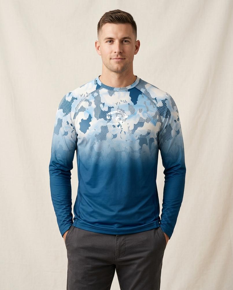 Lands Fashion - Dumes | Long-Sleeved Gradient T-Shirt Men