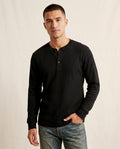 Lands Fashion - Rovum | Waffle-Knit Henley T-Shirt Men