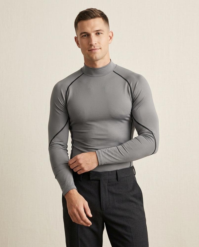Lands Fashion - Tabom | Mock Neck Long-Sleeved Top Men