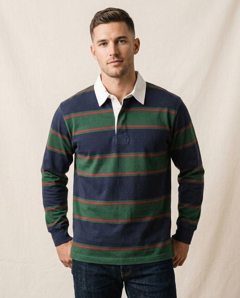 Lands Fashion - Migik | Striped Long-Sleeved Shirt Men