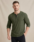 Lands Fashion - Zalek | Waffle-Knit Button-Placket Shirt Men