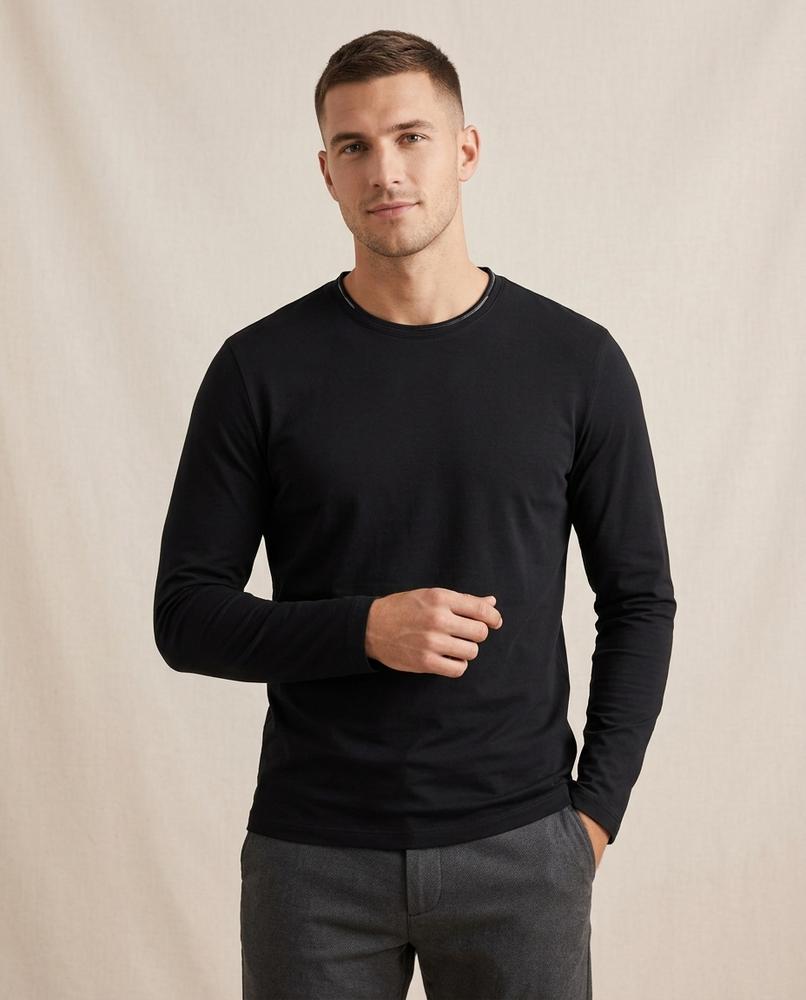 Lands Fashion - Sowun | Long-Sleeved Crew-Neck T-Shirt Men