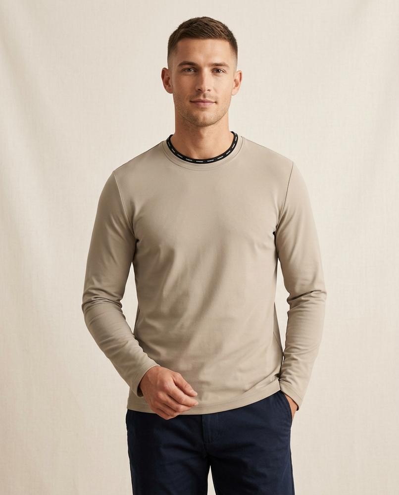 Lands Fashion - Sowun | Long-Sleeved Crew-Neck T-Shirt Men