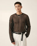 Lands Fashion - Eofet | Sheer Glitter Shirt Men