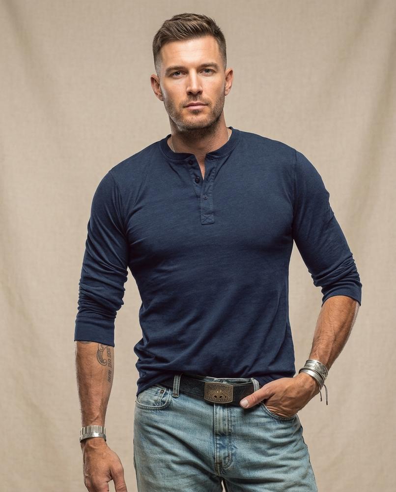 Lands Fashion - Dofim | Slim-Fit Buttoned Shirt Men