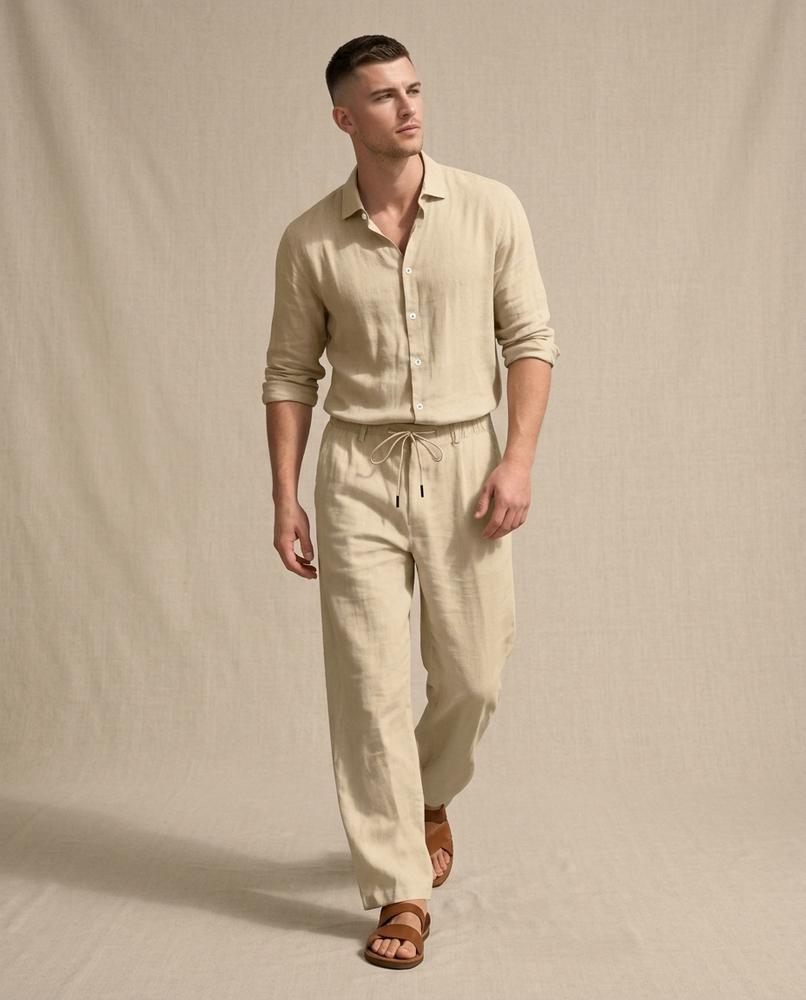 Lands Fashion - Dibul | Linen Relaxed-Fit Suit Men