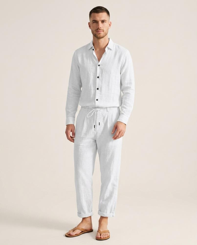 Lands Fashion - Dibul | Linen Relaxed-Fit Suit Men